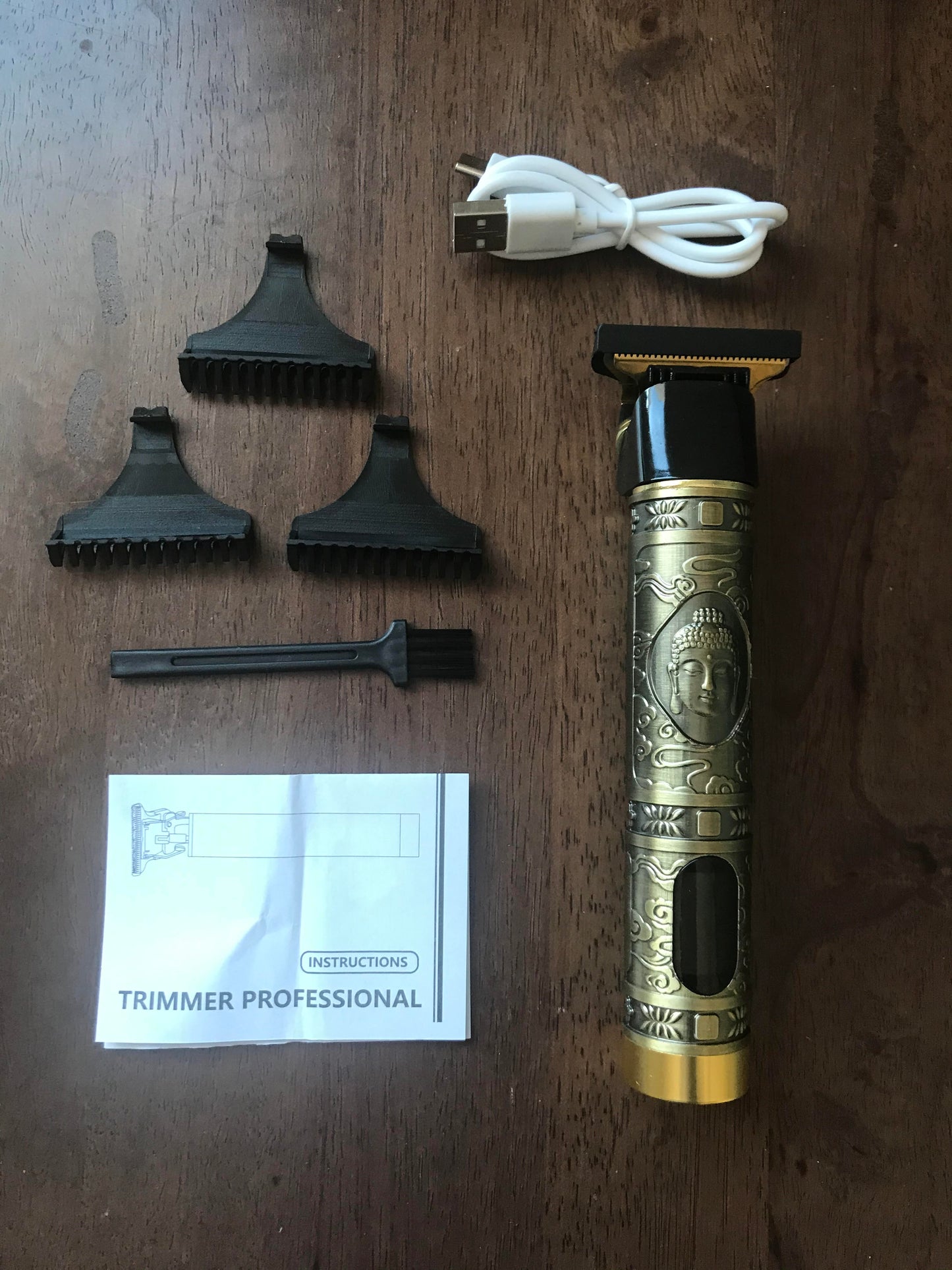 Metal-body Cordless Hair Trimmer with LED