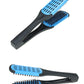 Double Sided Hair Straightener Brush with Metal Plates