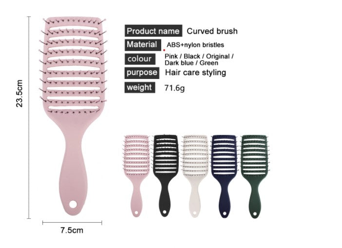 Curved Vented Hair Brush