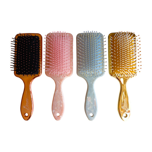 Premium Paddle Hair Brush with capped nylon pins