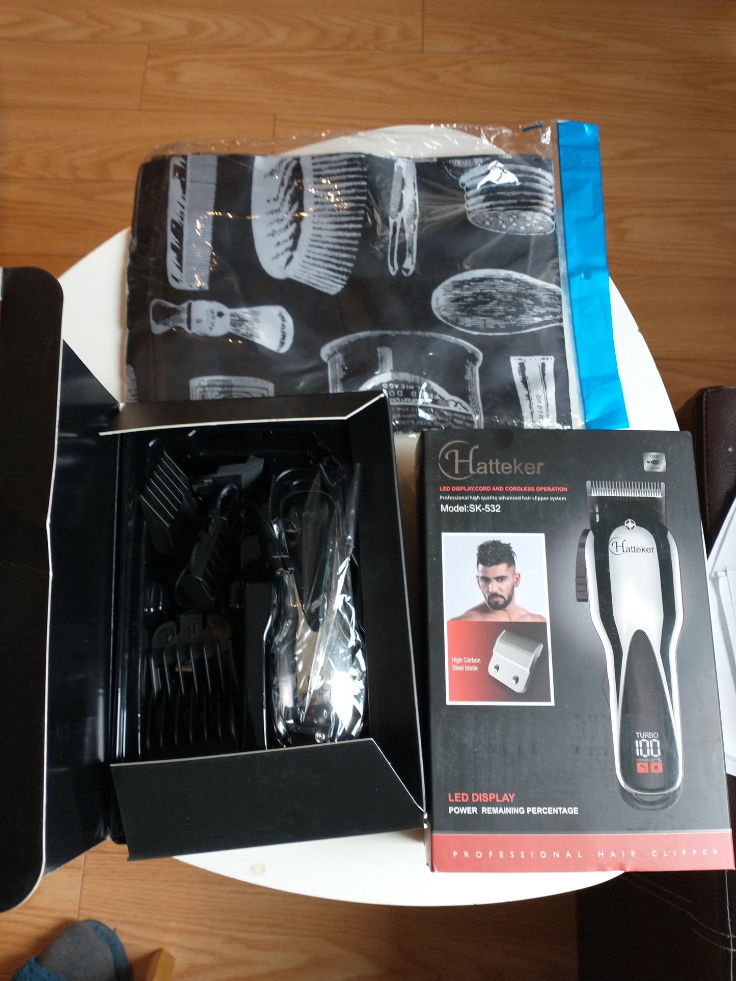 Hatteker Professional Cordless Hair Clipper with LCD Display