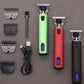 New Design Cordless Professional Rechargeable Hair Trimmer with LCD Display - 4 Colours