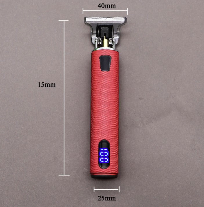 New Design Cordless Professional Rechargeable Hair Trimmer with LCD Display - 4 Colours