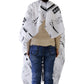 Professional hair cutting cape, Hair Salon Gown, Barber or Hairdresser Apron - White Color